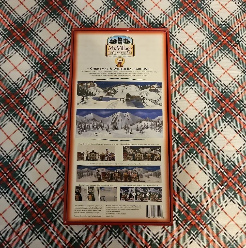 My Village 2 In 1 Christmas & Winter Holiday Village Background Accessories